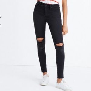 Madewell Curvy High-Rise Skinny Jeans in Blk Sz30